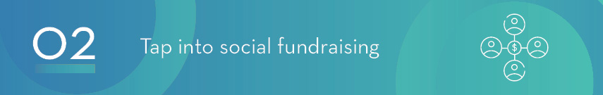 2. Tap into social fundraising.